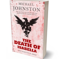 3D view of Premade Abstract Book Cover - Azalea