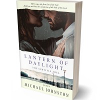 3D view of Premade Romance Book Cover - White Rock