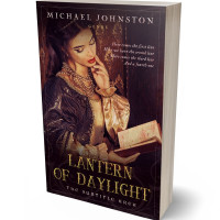 3D view of Premade Historical Book Cover - Antique Brass