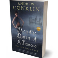 3D view of Premade Fantasy Book Cover - Charade