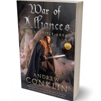 3D view of Premade Fantasy Book Cover - Thunder