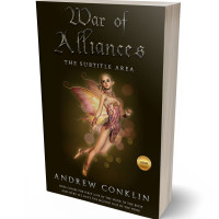 3D view of Premade Fantasy Book Cover - Graphite