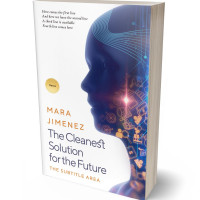 3D view of Premade Abstract Book Cover - East Bay