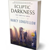 3D view of Premade Science Fiction Book Cover - Dawn Pink