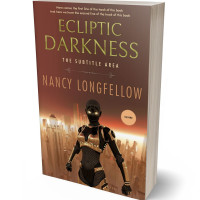 3D view of Premade Science Fiction Book Cover - Old Copper