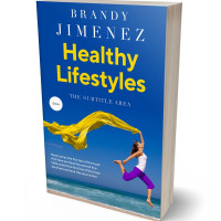 3D view of Premade Health & Dieting & Fitness Book Cover - Fun Blue