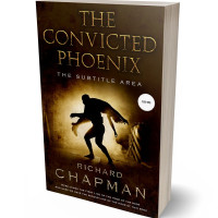 3D view of Premade Action & Adventure Book Cover - Wood Bark