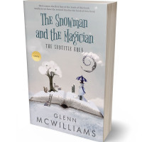 3D view of Premade Fantasy Book Cover - Pale Slate