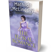 3D view of Premade Romance Book Cover - Lavender Purple