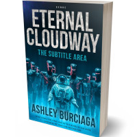 3D view of Premade Science Fiction Book Cover - Tiber