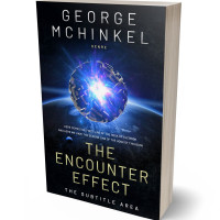 3D view of Premade Science Fiction Book Cover - Ebony