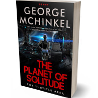 3D view of Premade Science Fiction Book Cover - Chestnut Rose