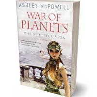 3D view of Premade Science Fiction Book Cover - Ebb