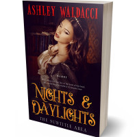 3D view of Premade Historical Book Cover - Aubergine