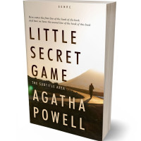 3D view of Premade Mystery & Thriller & Suspense Book Cover - Stark White