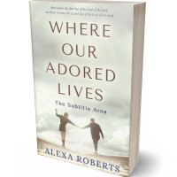 3D view of Premade Romance Book Cover - Green White