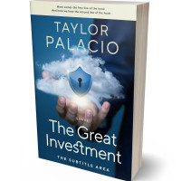 3D view of Premade Business Book Cover - Iron