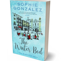 3D view of Premade Chick Lit Book Cover - Water Leaf