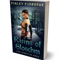 3D view of Premade Fantasy Book Cover - Ebony