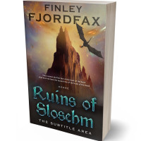 3D view of Premade Fantasy Book Cover - Dune