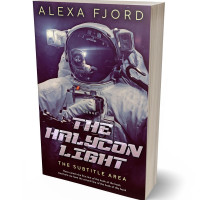 3D view of Premade Science Fiction Book Cover - Livid Brown