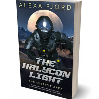 3D view of Premade Science Fiction Book Cover - Ebony Clay