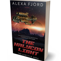 3D view of Premade Science Fiction Book Cover - Contessa