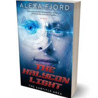 3D view of Premade Science Fiction Book Cover - Chambray