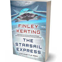 3D view of Premade Science Fiction Book Cover - Geyser