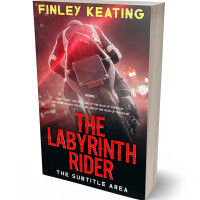 3D view of Premade Action & Adventure Book Cover - Cocoa Brown