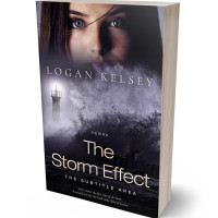 3D view of Premade Mystery & Thriller & Suspense Book Cover - Pink Swan