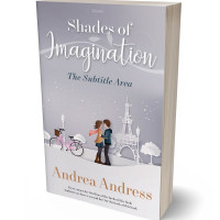 3D view of Premade Romance Book Cover - French Gray