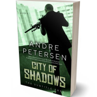 3D view of Premade Mystery & Thriller & Suspense Book Cover - Hunter Green