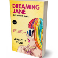 3D view of Premade Abstract Book Cover - Maize