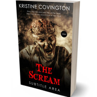 3D view of Premade Apocalyptica Book Cover - Antique Brass