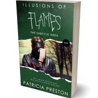 3D view of Premade Abstract Book Cover - Green Kelp