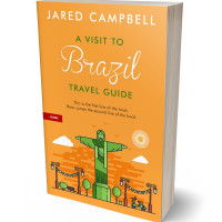 3D view of Premade Travel Book Cover - Sea Buckthorn