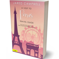 3D view of Premade Travel Book Cover - Sea Pink