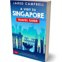 3D view of Premade Travel Book Cover - Black
