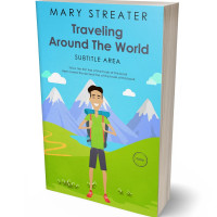 3D view of Premade Travel Book Cover - Malibu