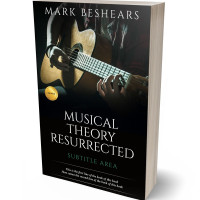 3D view of Premade Music Book Cover - Cod Gray