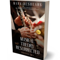 3D view of Premade Music Book Cover - Indian Khaki