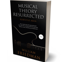 3D view of Premade Music Book Cover - Black