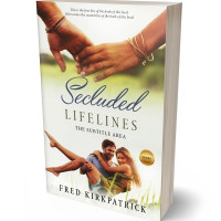 3D view of Premade Romance Book Cover - White Rock