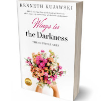 3D view of Premade Romance Book Cover - Almond