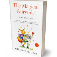 3D view of Premade Children's Book Cover - Desert Storm