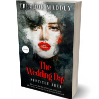 3D view of Premade Abstract Book Cover - Cameo