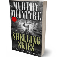 3D view of Premade Mystery & Thriller & Suspense Book Cover - Foggy Gray