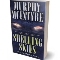 3D view of Premade Mystery & Thriller & Suspense Book Cover - Foggy Gray