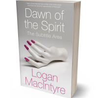 3D view of Premade Abstract Book Cover - Cloud